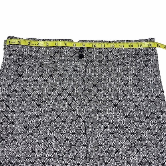 Soho Black White Printed Capri Cropped Pants 12 - Picture 5 of 8